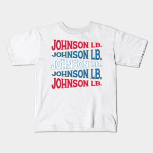 NATIONAL TEXT ART LBJ Kids T-Shirt